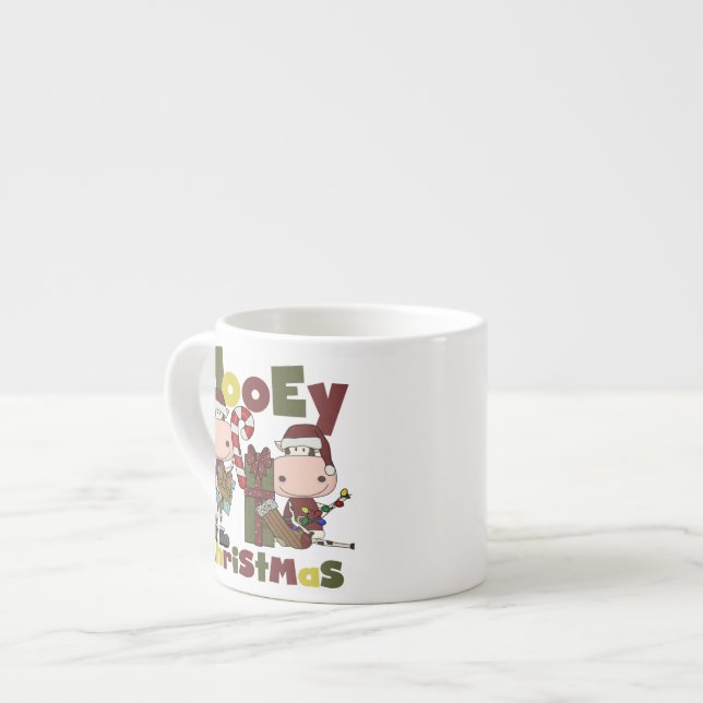 Mooey Christmas Espresso Cup (Front Left)