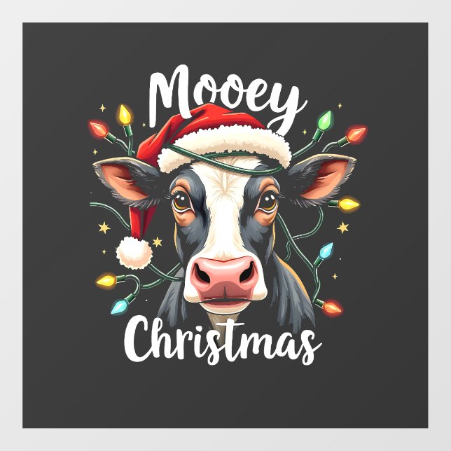 Mooey Christmas Funny Xmas Cow Cattle Lovers  (Sheet)