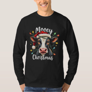 Mooey Christmas Funny Xmas Cow Cattle Lovers  T-Shirt