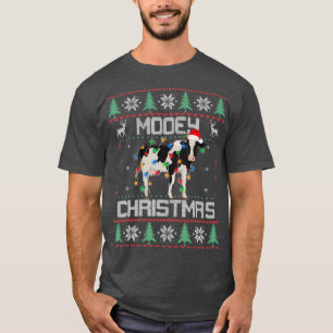 Mooey Christmas Heifers Cow Ugly Christmas Gift T-Shirt