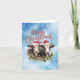 Mooey Christmas Holiday Card