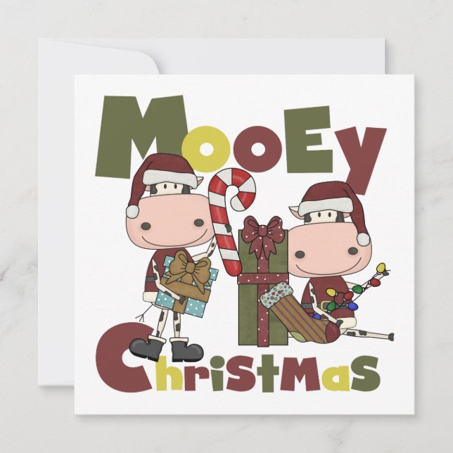 Mooey Christmas Holiday Card (Front)