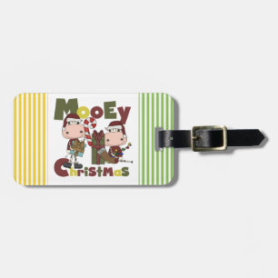 Mooey Christmas Luggage Tag