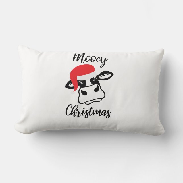 Mooey Christmas Lumbar Cushion (Front)