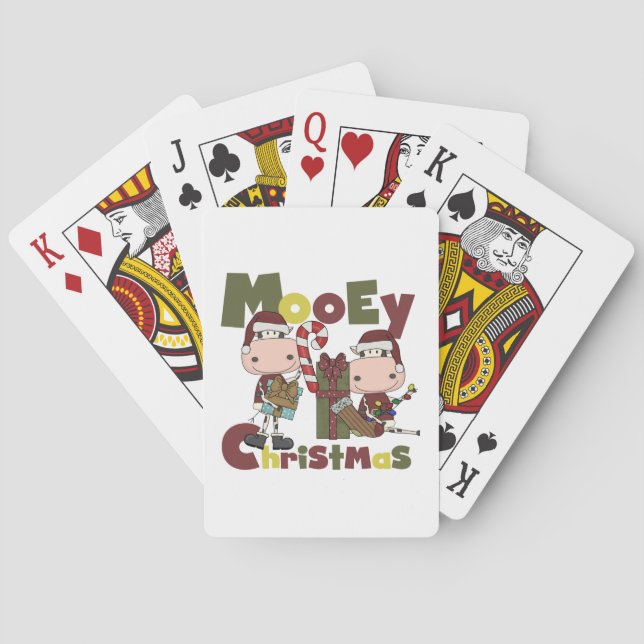 Mooey Christmas Playing Cards (Back)