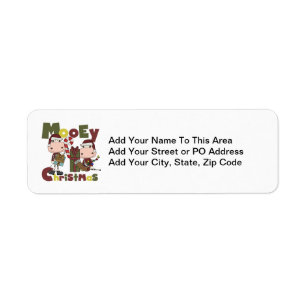 Mooey Christmas Return Address Label