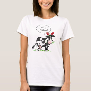 Mooey Christmas Shirt   Funny Cow Tshirts