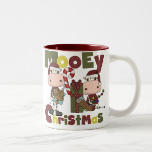 Mooey Christmas Two-Tone Coffee Mug