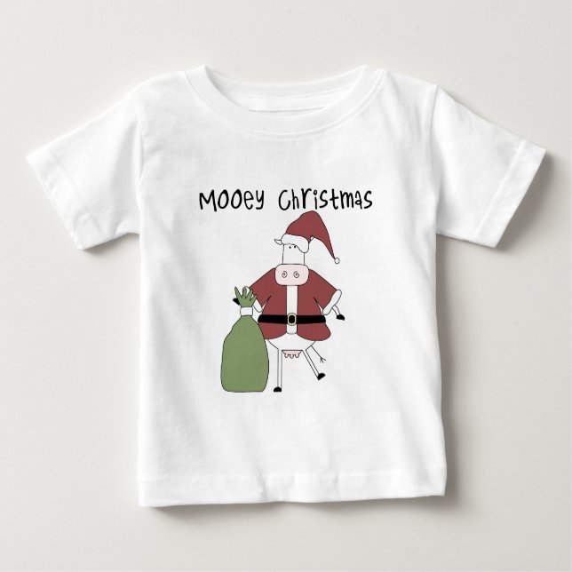 Mooey Cow  Christmas Tshirts and Gifts (Front)
