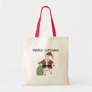 Mooey Cow Christmas Tshirts and Gifts Tote Bag