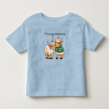 Mooey Kissmas Cartoon Cow Christmas Shirt