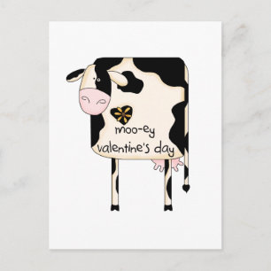 Mooey Valentine T-shirts and Gifts Holiday Postcard