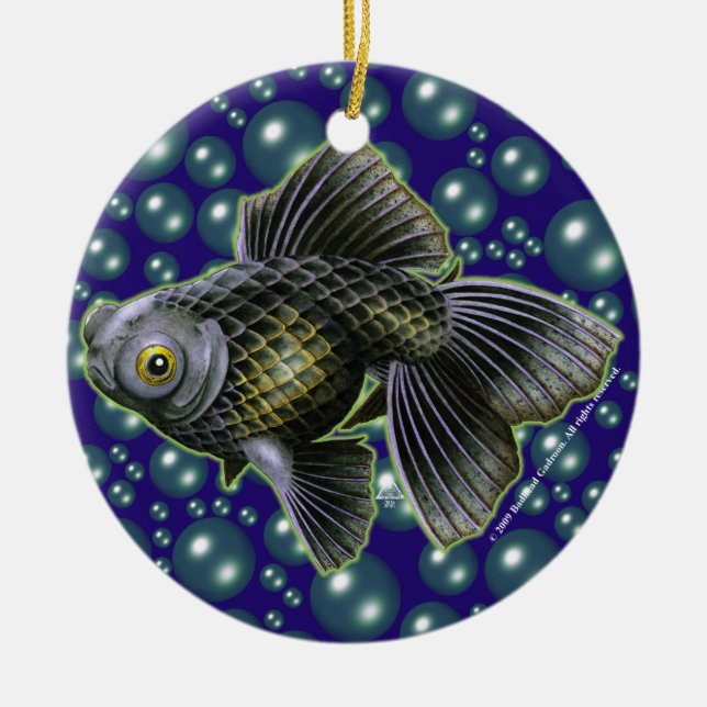 Moog the Black Moor Round Ornament (Front)