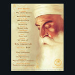 Mool Mantar Poster<br><div class="desc">Re-translation by NanakNaam.org to maintain the accuracy of the original words in Gurmukhi while conveying the deeply spiritual message of the Mool Mantar,  written by Guru Nanak Dev Ji</div>