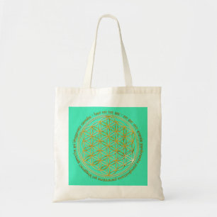 Moola Mantra / Blume Des Lebens / mint BG Tote Bag