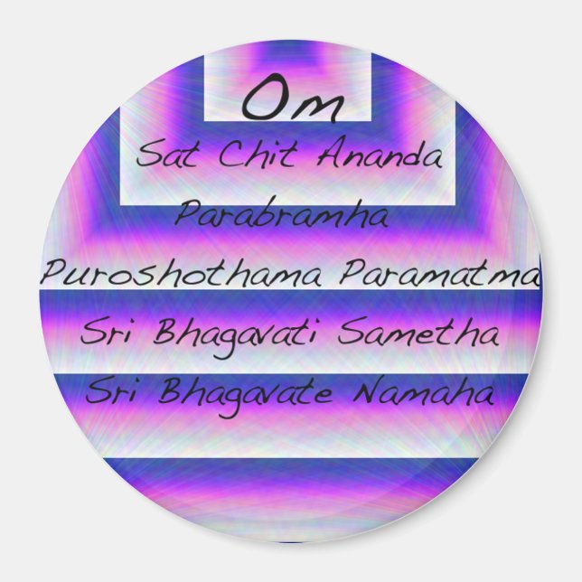 Moola  Mantra Magnet (Front)