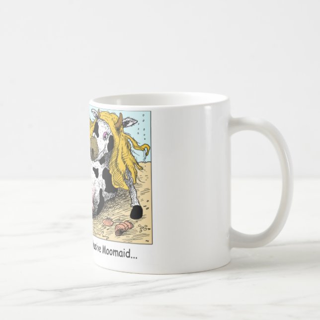 Moomaid Funny Cow Cartoon Gifts Tees Collectibles Coffee Mug (Right)