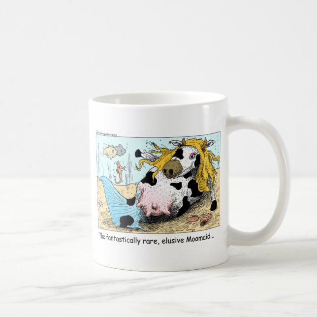 Moomaid Funny Cow Cartoon Gifts Tees Collectibles Coffee Mug (Right)