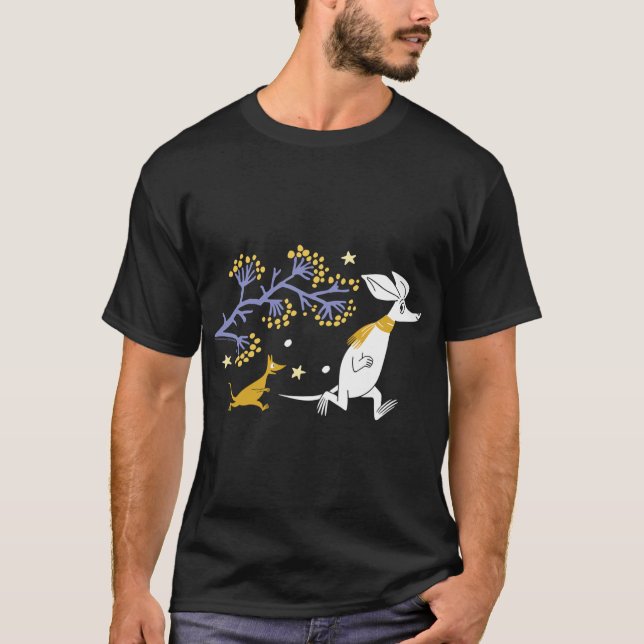 Moomin Moomintroll & Sniff Spooky Comic Strip T-Shirt (Front)