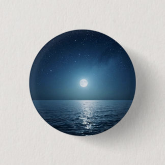 Moon 3 Cm Round Badge
