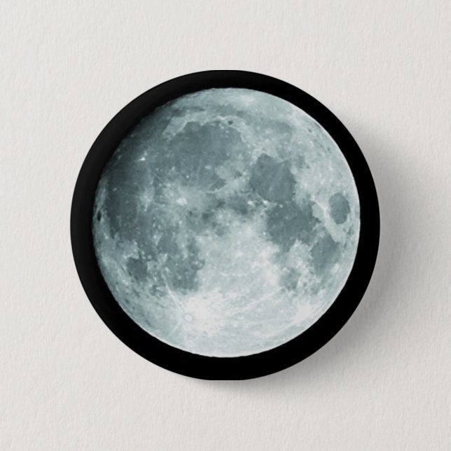 moon 6 cm round badge (Front)