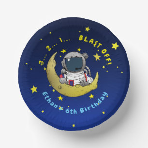 Moon Adventure Paper Plate