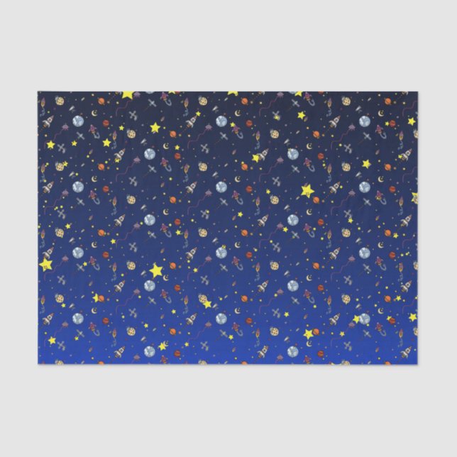 Moon Adventure Tissue Paper (Front)