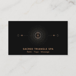 *~* Moon Alchemy Shaman Sacred Geometry Mandala Business Card