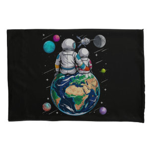 Moon And Astronaut Pillowcase