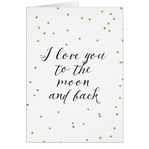 Moon and Back Gold Confetti