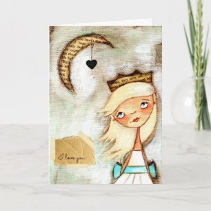 Moon and Back - Greeting Card