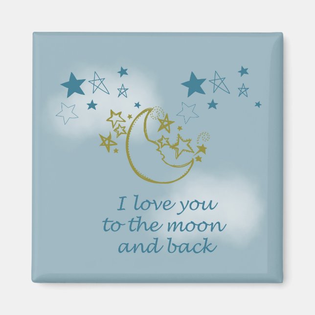 Moon and Back Magnet (Front)