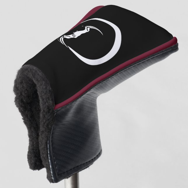 Moon and bat golf head cover (3/4 Front)