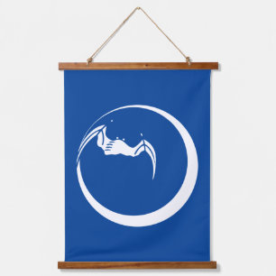 Moon and Bat Hanging Tapestry