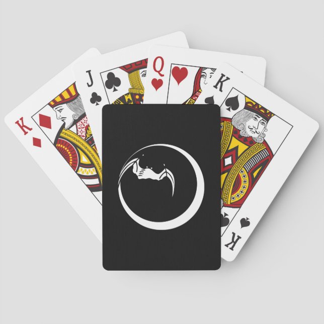 Moon and Bat Playing Cards (Back)