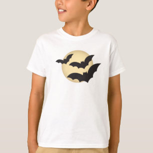 Moon and Bats Halloween T-Shirt