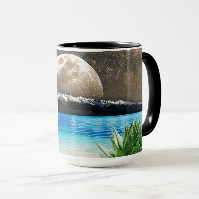 Moon And Beach Mug (Front Right)
