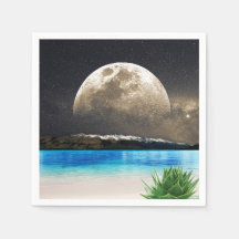 Moon And Beach