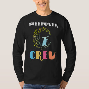 Moon And Bunny Sleepover Crew Slumber Party Squad T-Shirt