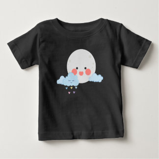 Moon and cloud cute design baby T-Shirt