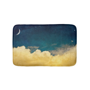Moon And Cloudscape Bath Mat