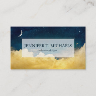 Moon And Cloudscape Business Card