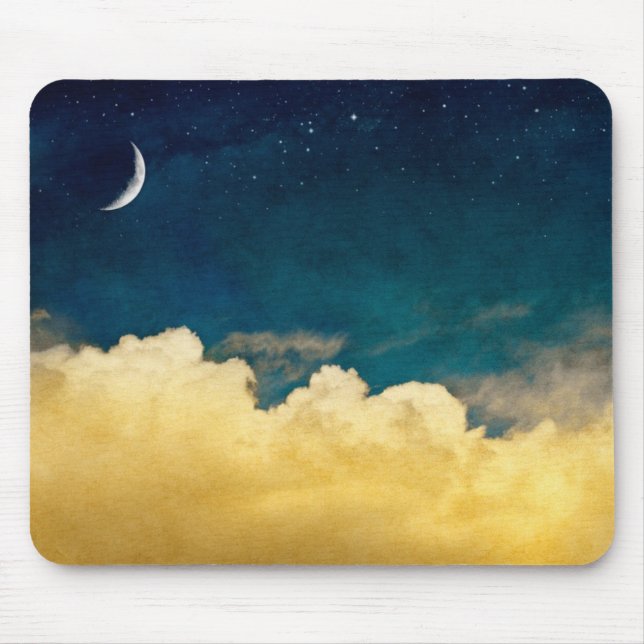 Moon And Cloudscape Mouse Pad (Front)