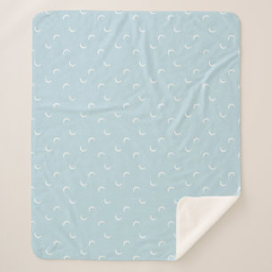 Moon and Constellations  Sherpa Blanket