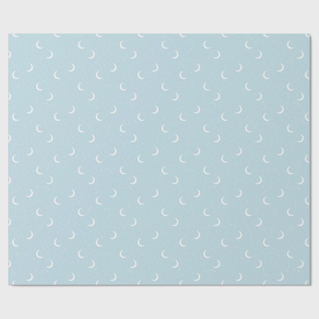 Moon and Constellations  Wrapping Paper (Flat)