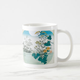 Moon and Flowers Coffee Mug