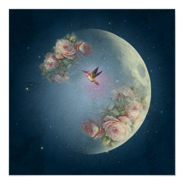 Moon And Flowers - Poster (Front)