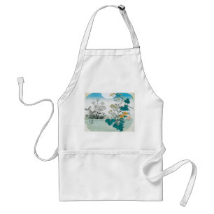 Moon and Flowers Standard Apron