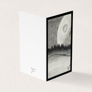 Moon and Planet - Black