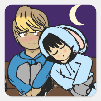 Moon and Rest sticker
